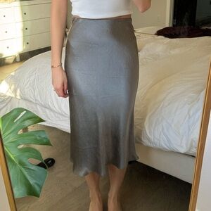 Babaton Aritzia Slip Satin Skirt